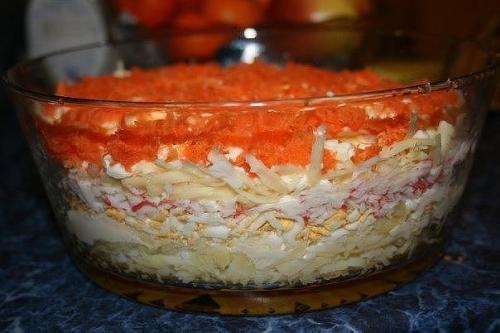 Салат Бархатный - изумительное сочетание продуктов.