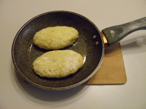 Зразы картофельные с грибами. 05