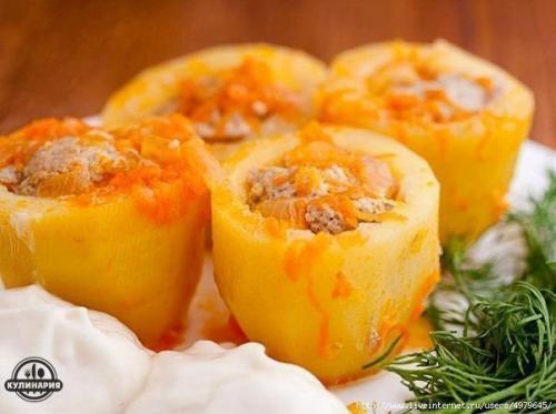 Топ - 6 рецептов фаршированной картошки. 05