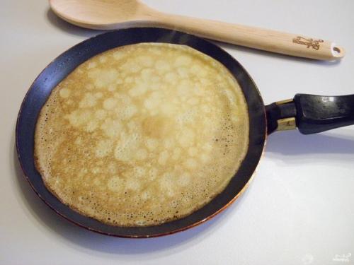 Заварные блины на молоке. 07