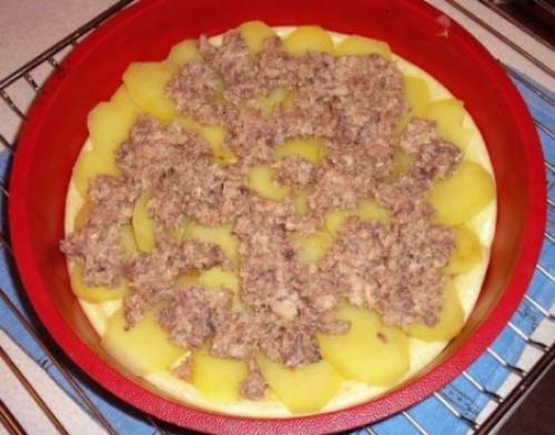 Быстрый пирог из простых продуктов. 03