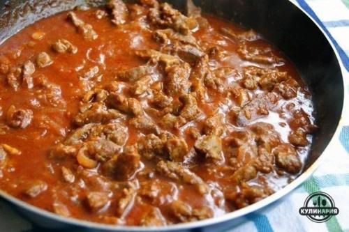 Вкуснейшая печень.  Ингредиенты: 06