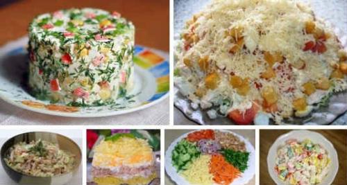 Топ - 6 салатов с огурцами.