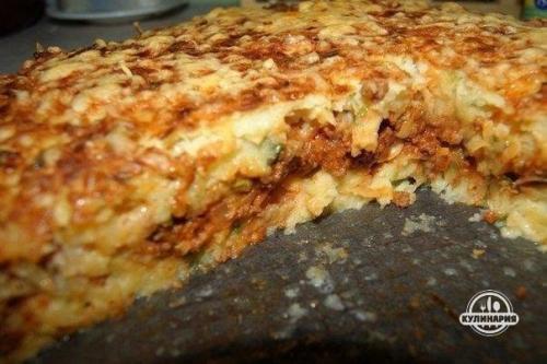 Картофельный - пирог запеканка.