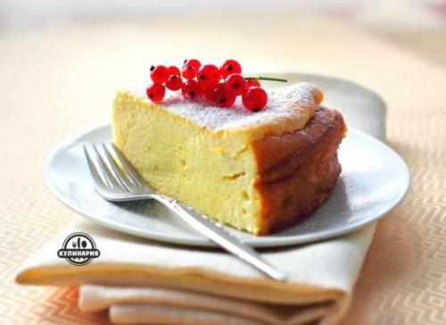 Запеканка творожная нежная.