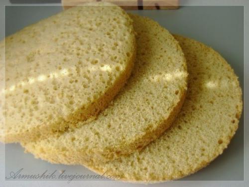 Высокий, нежный бисквит для торта (на плите). 03