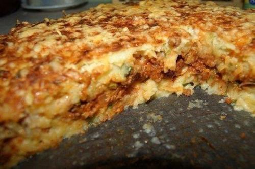 Картофельный - пирог запеканка. 04