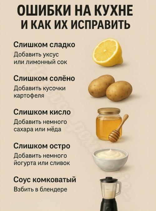 Готовите дома и иногда что-то идёт не так?  