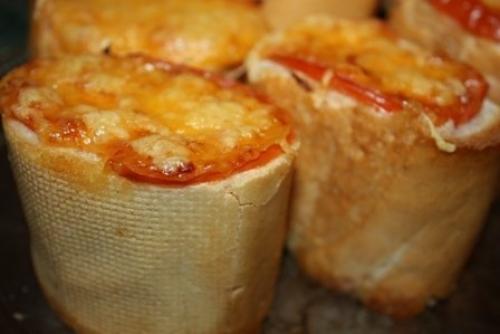 Пеньки из багета.