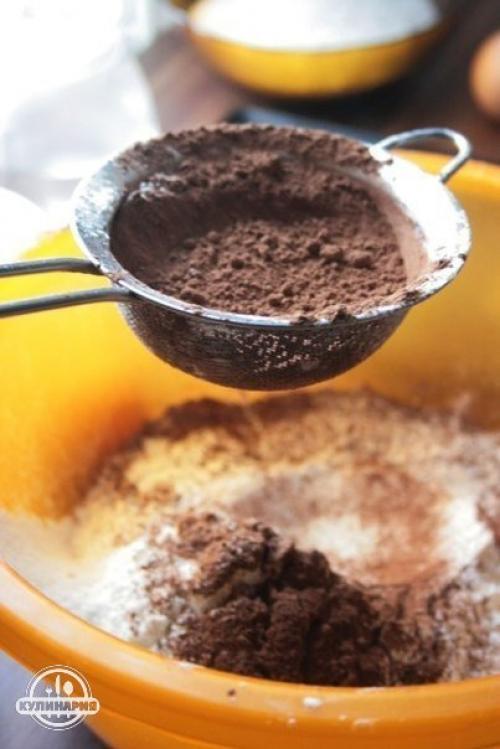 Шоколадные капкейки.  Ингредиенты: 08