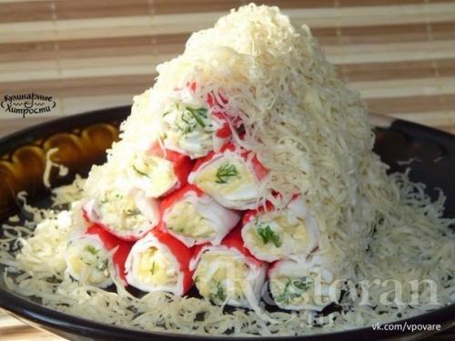 Топ - 6 рецептов с крабовыми палочками. Топ - 6 рецептов с крабовыми палочками.