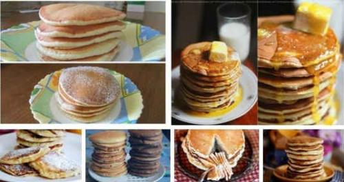 Рецепты панкейков.  1. ванильные панкейки.