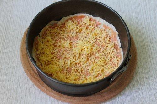 Эконом пицца на лаваше. 05