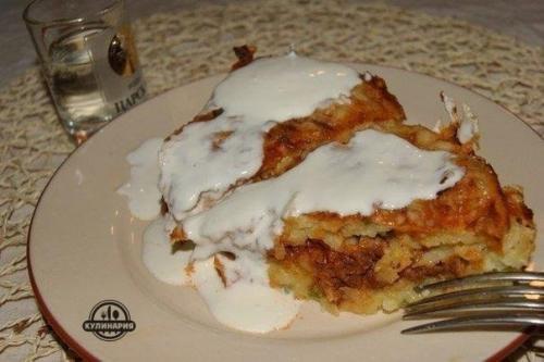 Картофельный - пирог запеканка. 05