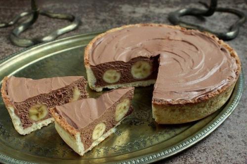 Вкуснейший торт с бананами и шоколадным муссом!