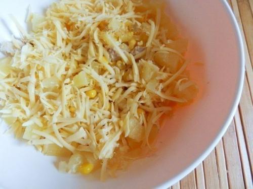 Салат с курицей и орехами. 03