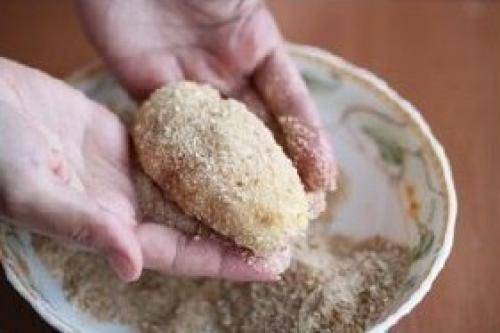 Картофельные зразы с мясом/с грибами. 07