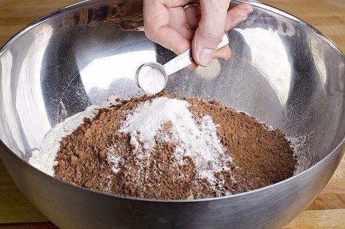 Быстрые шоколадные кексы без яиц. 01