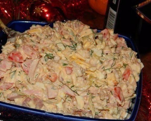 Салат Праздничный.  Ингредиенты: