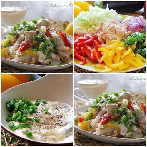 5 самых вкуснющих салатов с куриным Филе. 04