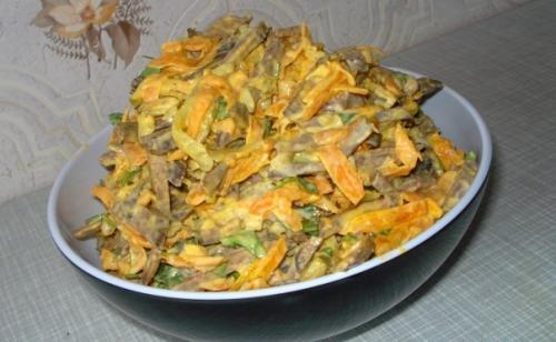 Печёночный салат. Ингредиенты: Печёночный салат. Ингредиенты: