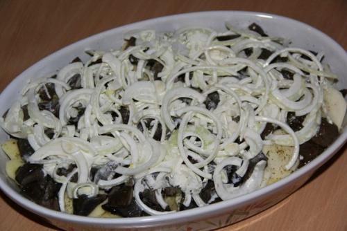 Куриные ножки с картошкой и грибами. 03