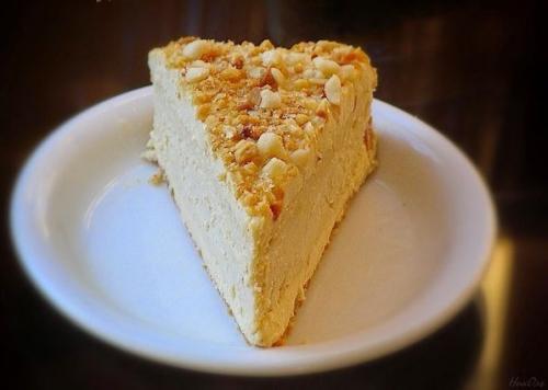 Арахисовый творожный торт. 01