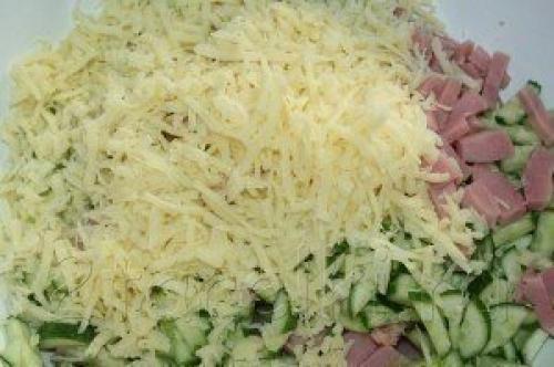 Салат неженка.  Ингредиенты: 03