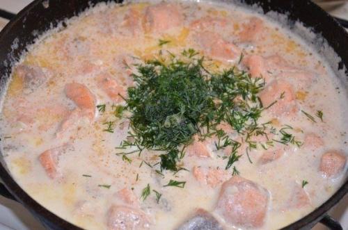 Семга в сливочно - чесночном соусе. 04 Семга в сливочно - чесночном соусе. 04