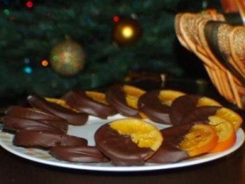 Карамелизованные апельсины в шоколаде. 03