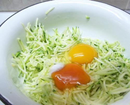 Оладьи из кабачков с овсяными хлопьями. 02