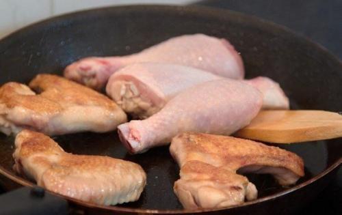 Курица в томатно - сливочном соусе. 02