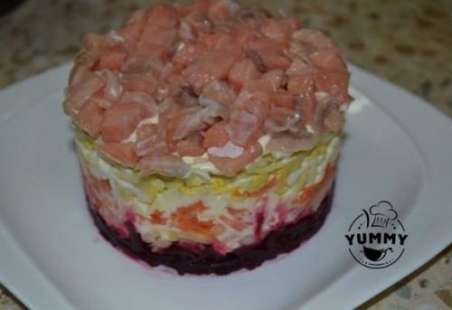 Шуба по-царски.  Ингредиенты: 08