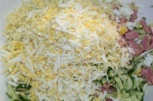 Салат неженка.  Ингредиенты: 04