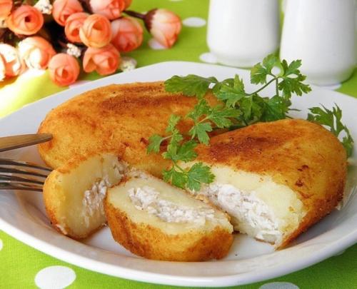 Зразы. Ингредиенты:   Картофель - 900 г.