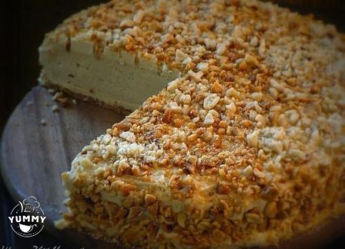 Арахисовый творожный торт.