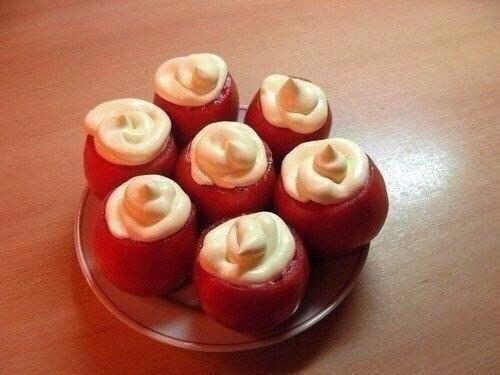 Помидоры, фаршированные курицей. 04