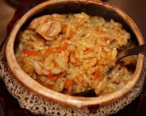 Куриный Плов в Горшочках.