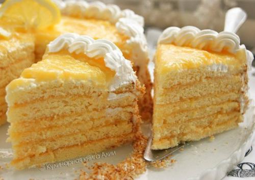 Торт лимонно - кокосовый. 01