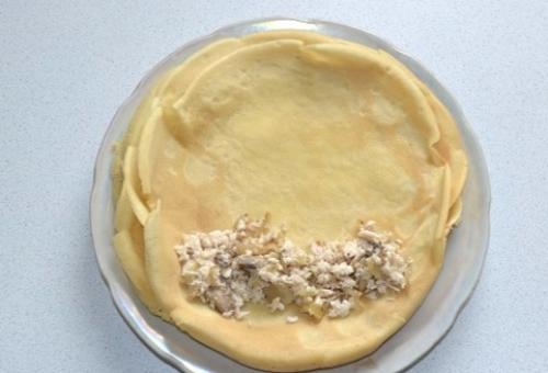 Запеканка из блинов. 01 Запеканка из блинов. 01