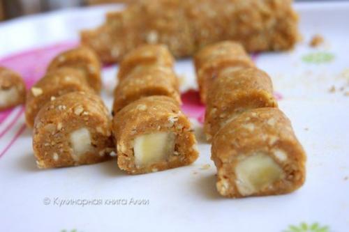 Конфеты с банановой начинкой. 07