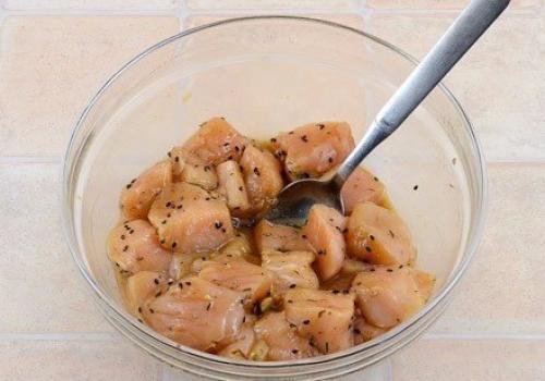 Куриные шашлычки с кабачками. 03