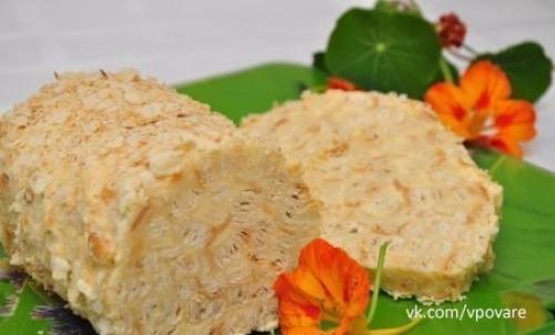 Торт Слоеное Полено.