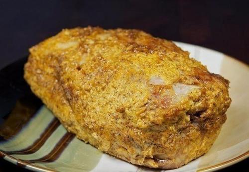 Свинина, запеченная с майонезом и специями. 09
