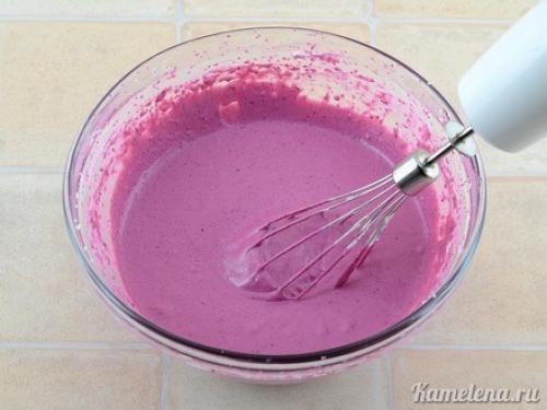 Двухцветный творожный торт (без выпечки). 02