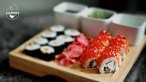 Роллы Филадельфия.  Ингредиенты: