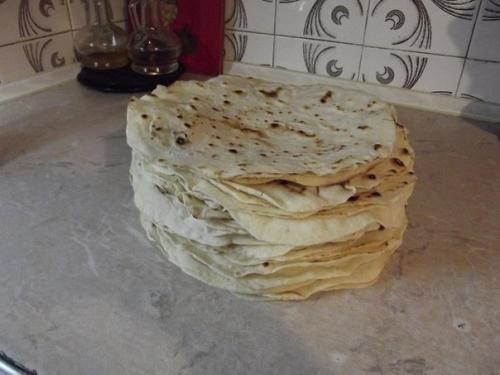 Домашний лаваш.  Ингредиенты: