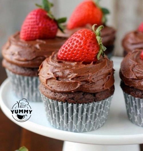 Шоколадные капкейки.  Ингредиенты для теста: