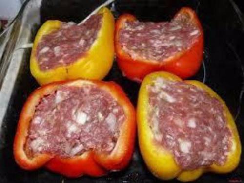 Перцы фаршированные.  Ингредиенты: 02