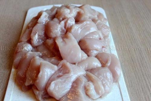 Овощное рагу с курицей. 02